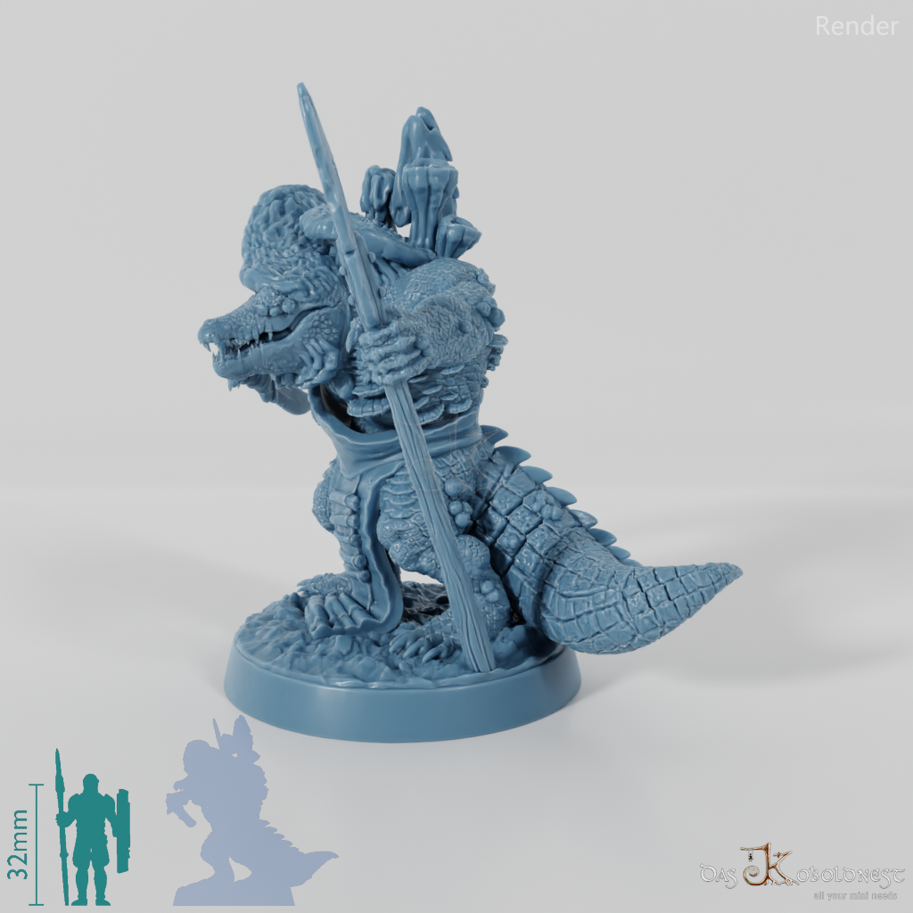 Pilzinfizierter Krokodilvolk-Jäger 01