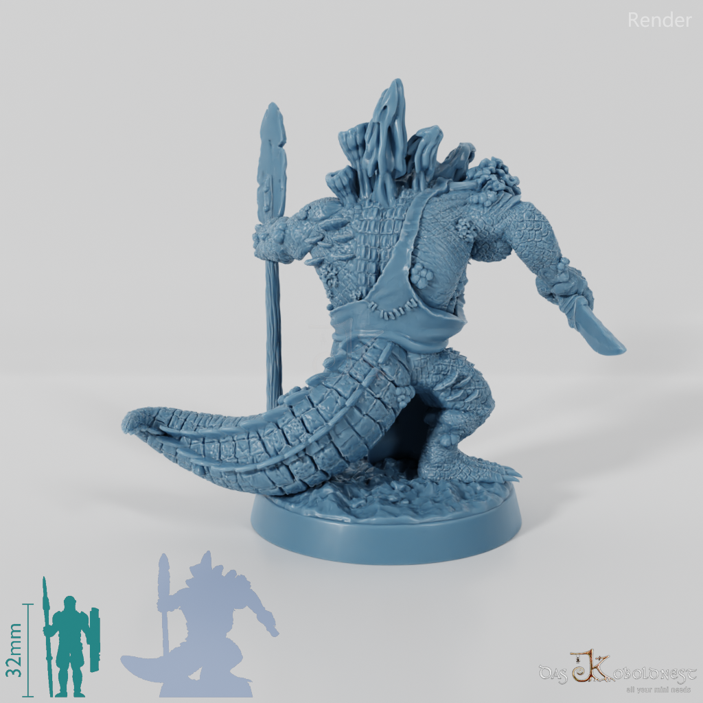 Pilzinfizierter Krokodilvolk-Jäger 01