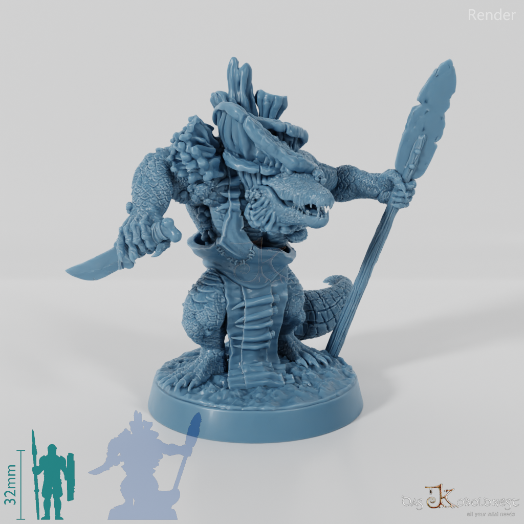 Pilzinfizierter Krokodilvolk-Jäger 01