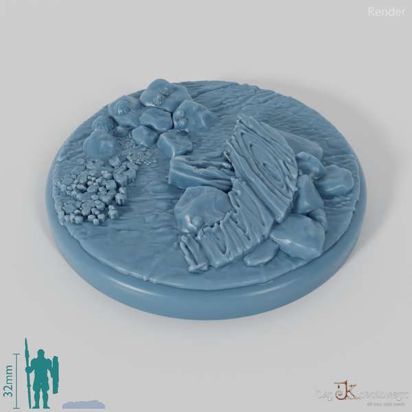 Bases mit Treibholz (Rund)