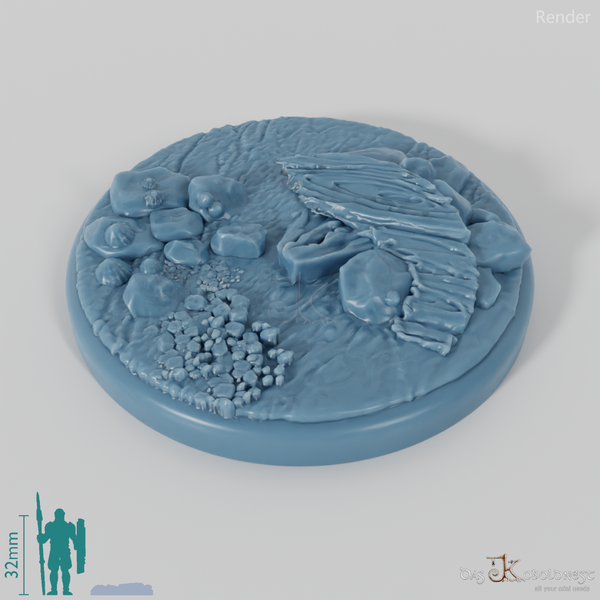 Bases mit Treibholz (Rund)