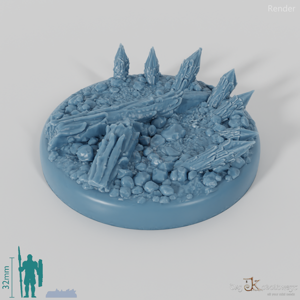 Bases mit Holzpalisade (Rund)