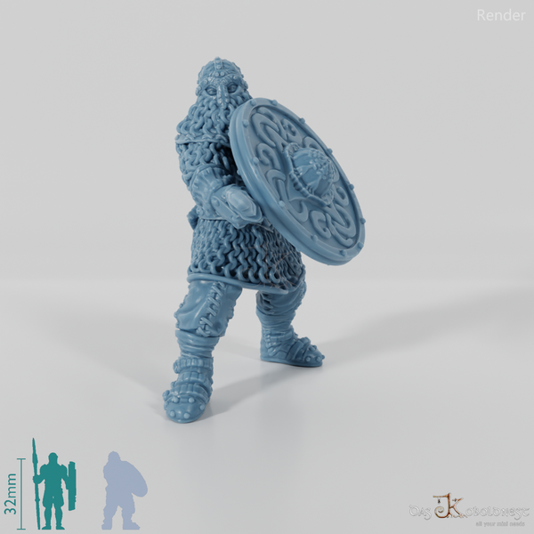 Wikinger mit Kurzschwert und Schild