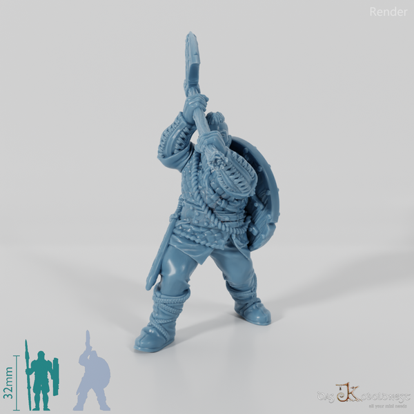 Wikinger mit zweihändiger Axt