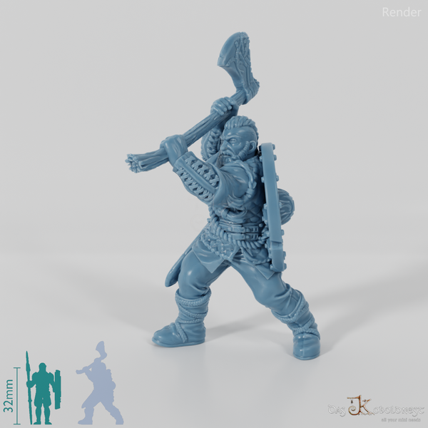 Wikinger mit zweihändiger Axt