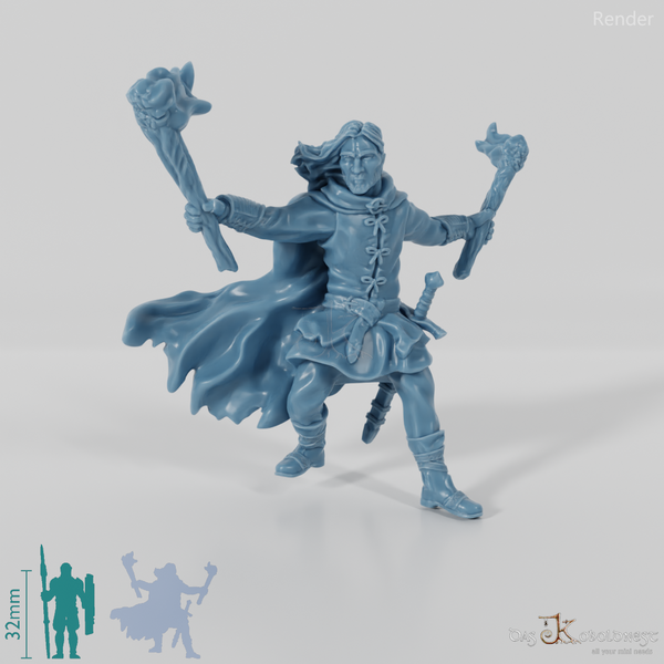 Aranglor, Menschen-Waldläufer mit Fackeln