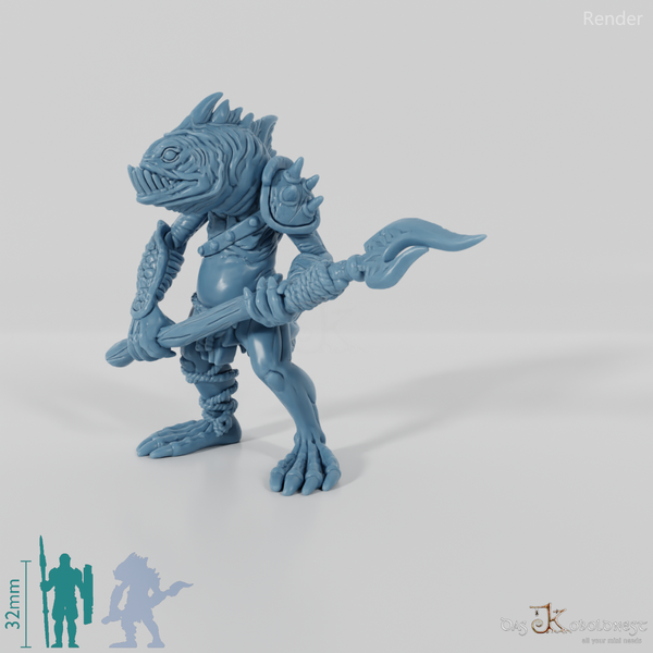 Fischvolk mit Speer 02