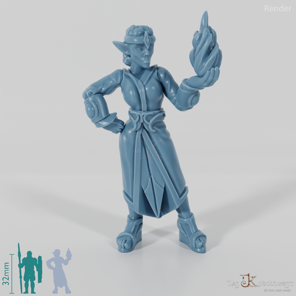 Dunkelelfen-Magierin 01