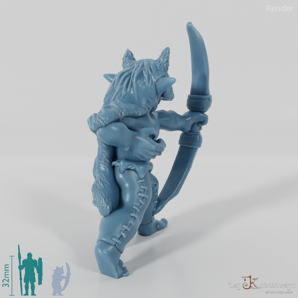 Goblin-Bogenschütze in Fell