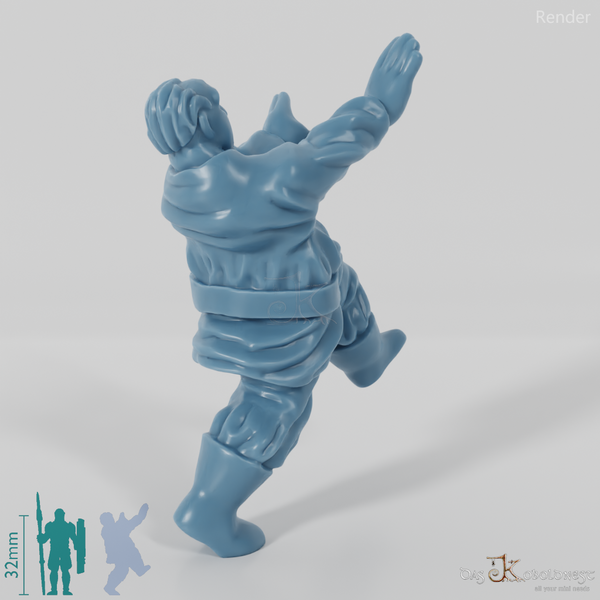 Panischer Dorfbewohner