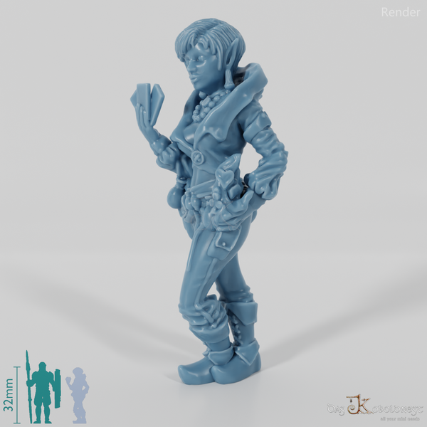 Elfische Kartentrickserin