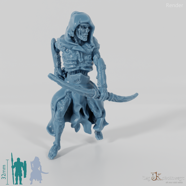 Hügelgrabschrecken mit Bogen