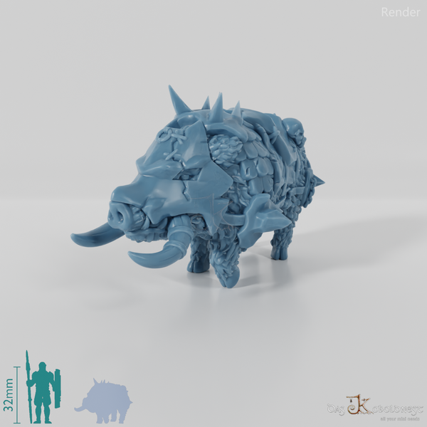 Wildschwein - Gerüstetes Wildschwein