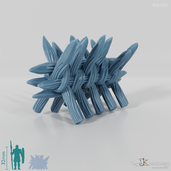 Einfache Holzbarrikade