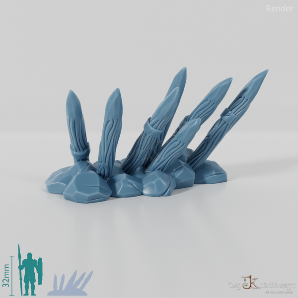 Einfache Holzbarrikade