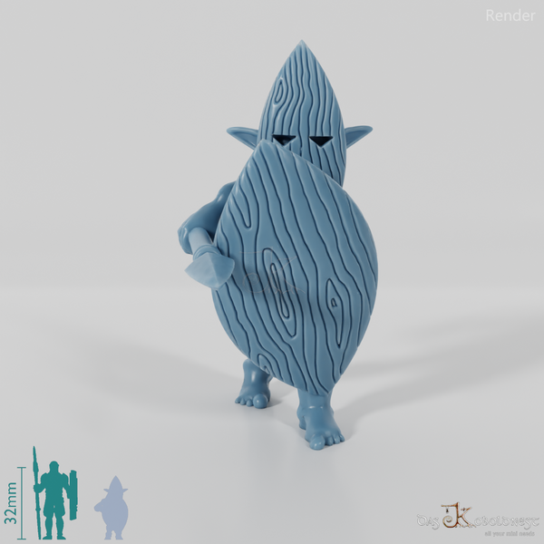 Goblin-Krieger mit Speer und Schild 02