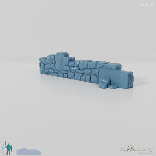 Mauer - Verfallene Natursteinmauer 06