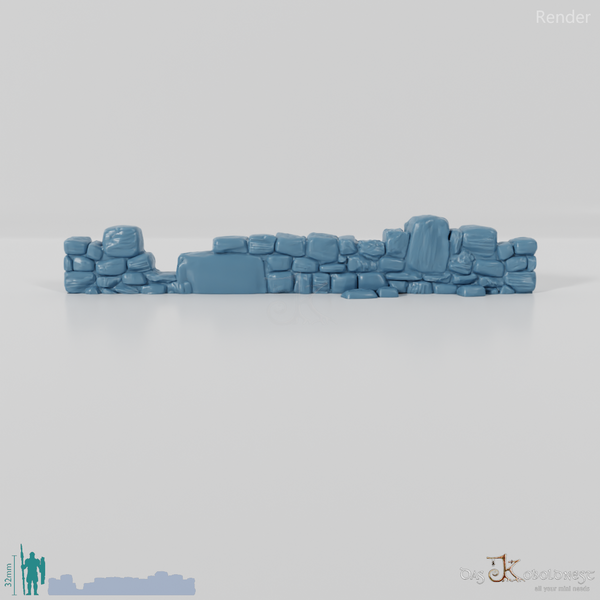 Mauer - Verfallene Natursteinmauer 08