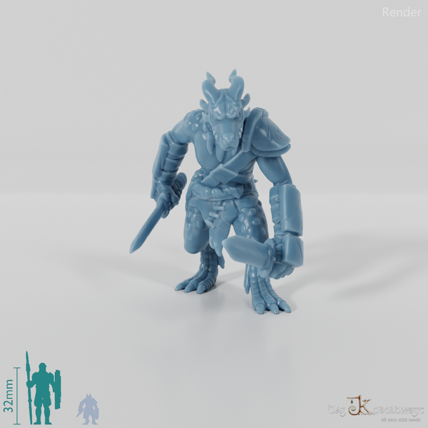 Drachenkobold-Halsabschneider mit Messer 02