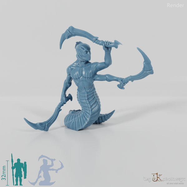 Gnorr mit Schwertern