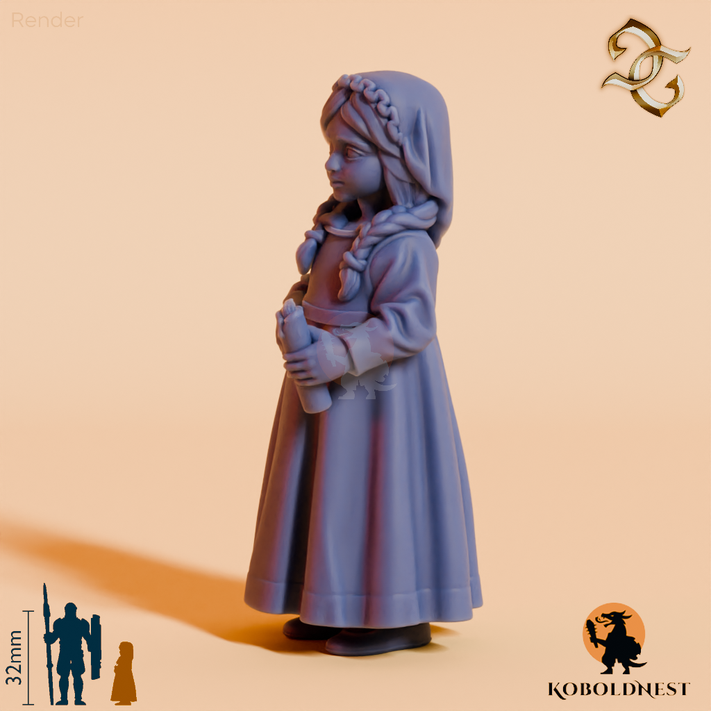Abigail, Kleines Mädchen mit Kerze