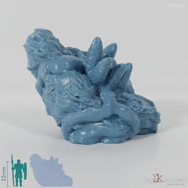 Tentakelige organische Masse