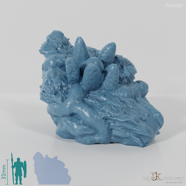 Tentakelige organische Masse