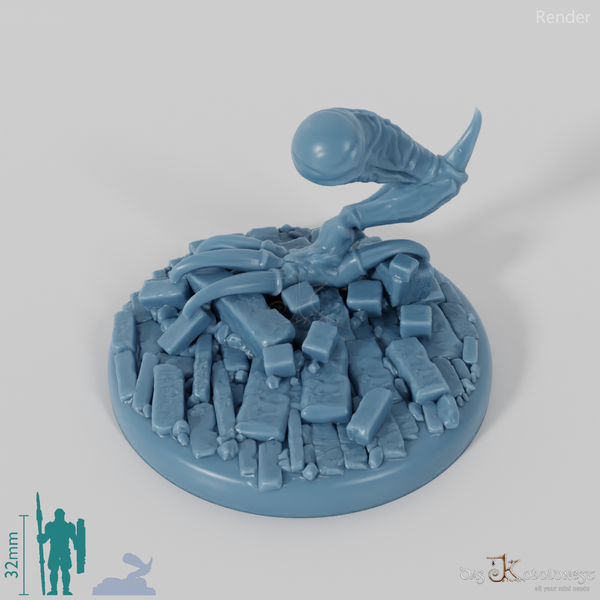 Goblin-Trollhundbein (Rechts) mit Base 1