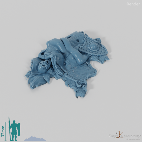 Schlafstätte - Lager mit Skelett