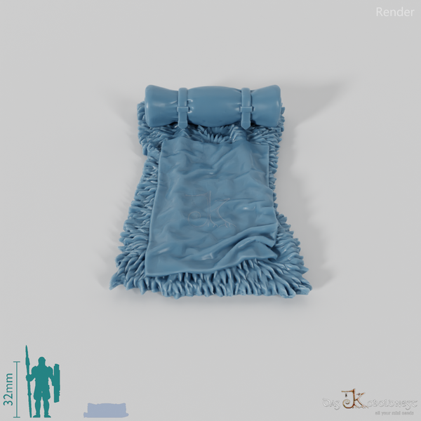 Schlafstätte - Schlafstelle mit Deckenrolle