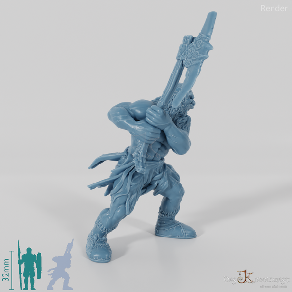 Nordischer Berserker mit Zweihandaxt