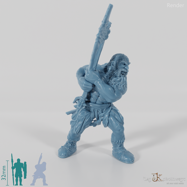 Nordischer Berserker mit Zweihandaxt