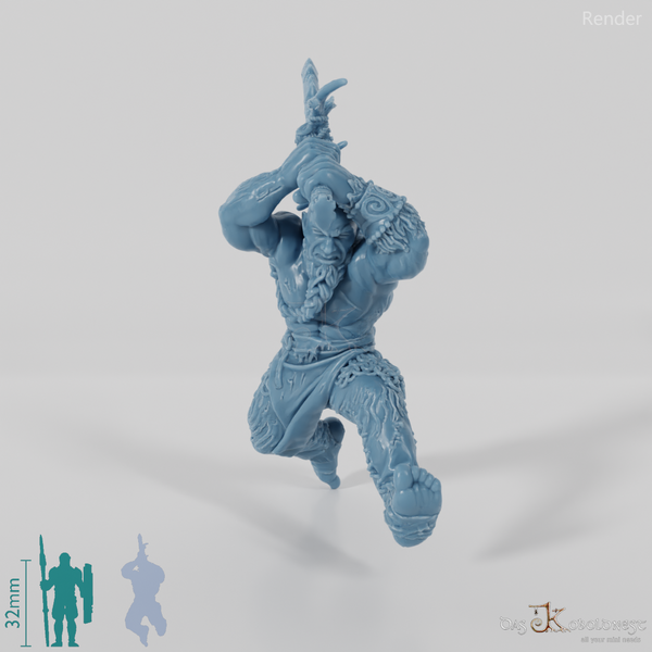 Nordischer Berserker mit Zweihandschwert