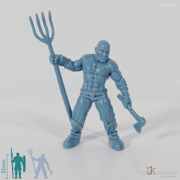 Nordischer Schmied, bewaffnet 1