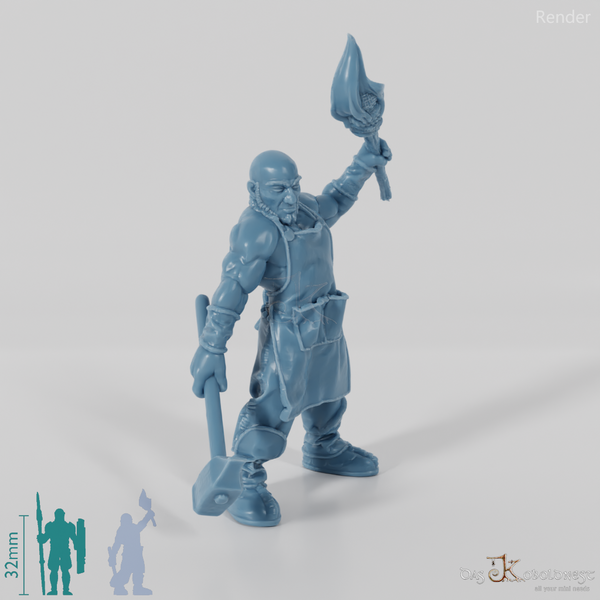 Nordischer Schmied, bewaffnet 2