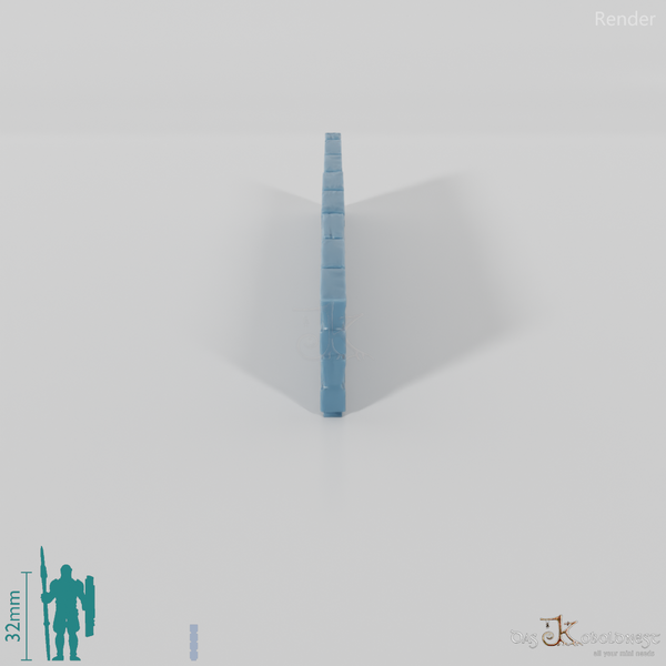 Halbling-Gartenmauer