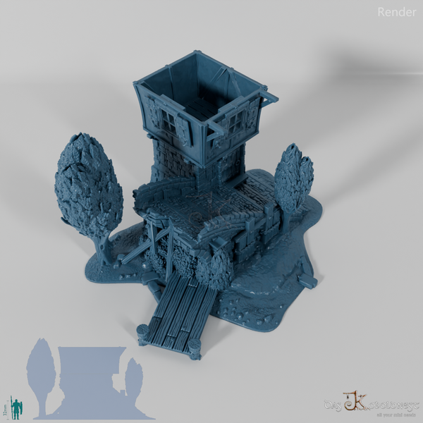 Medieval Town - Broken Bridge House