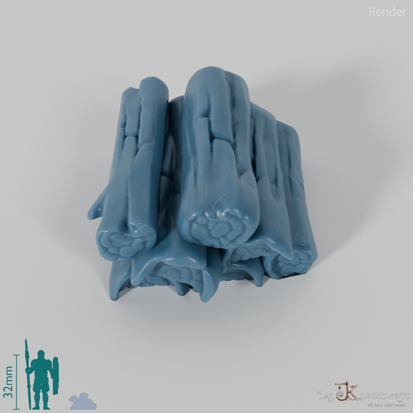 Schlachterei - Stapel Feuerholz