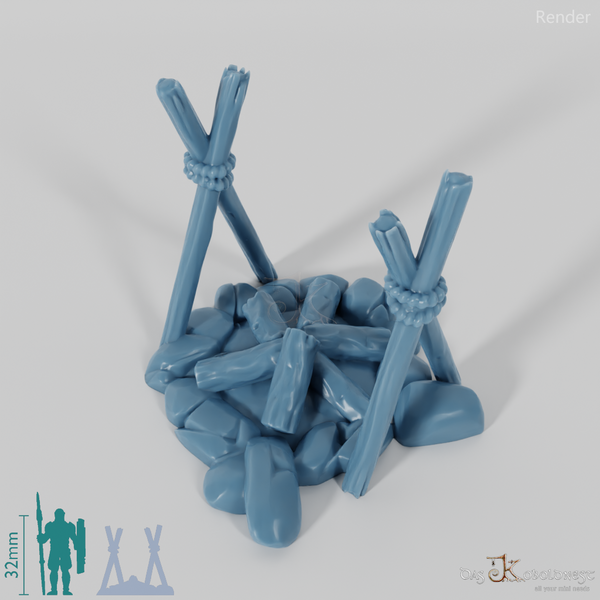 Lagerfeuer - Erloschenes Kochfeuer