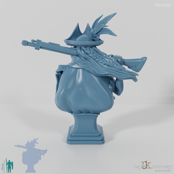 Büste - Piratenkapitänin