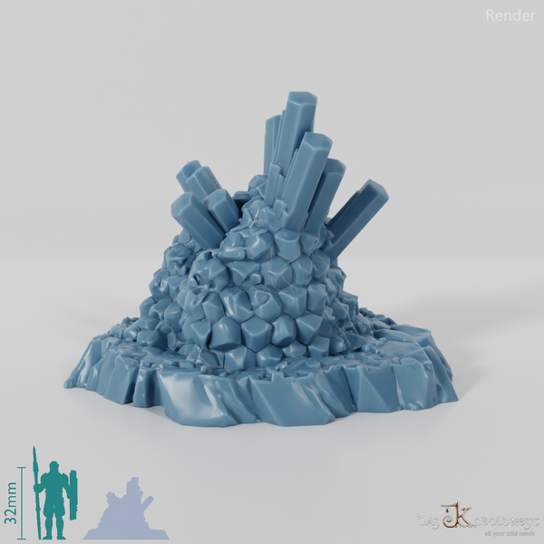 Flammende Höhlenkristalle