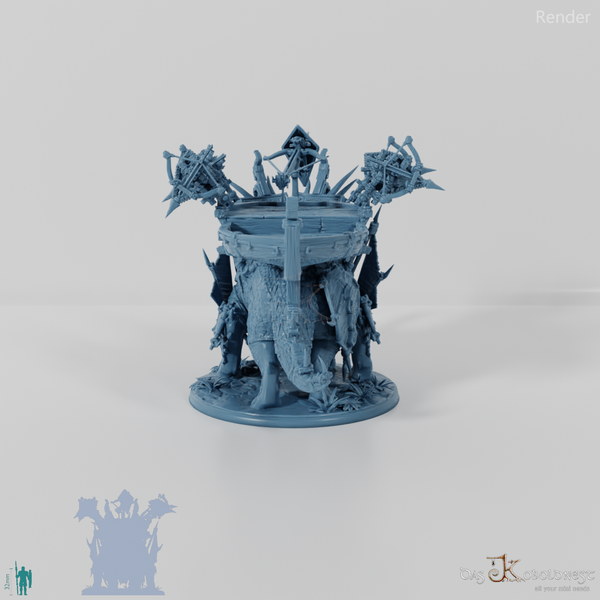 Brutaceratops B mit Rückenplattform