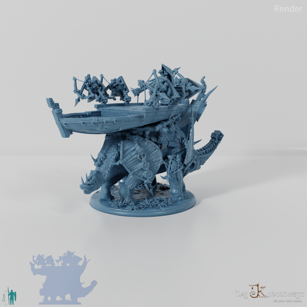 Brutaceratops B mit Rückenplattform