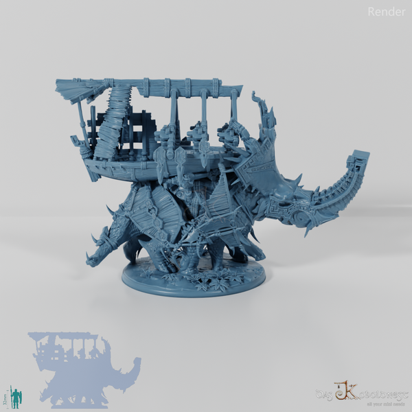 Brutaceratops C mit Rückenplattform