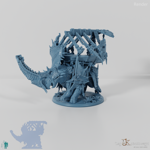 Brutaceratops C mit Rückenplattform