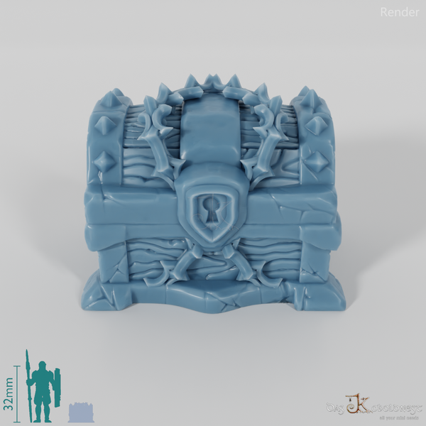 Truhe - Verschlossene Schatztruhe