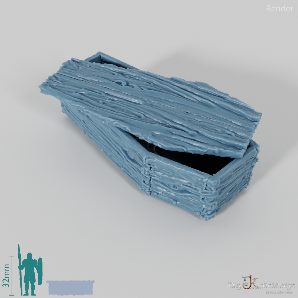 Sarg - Grober Holzsarg A3
