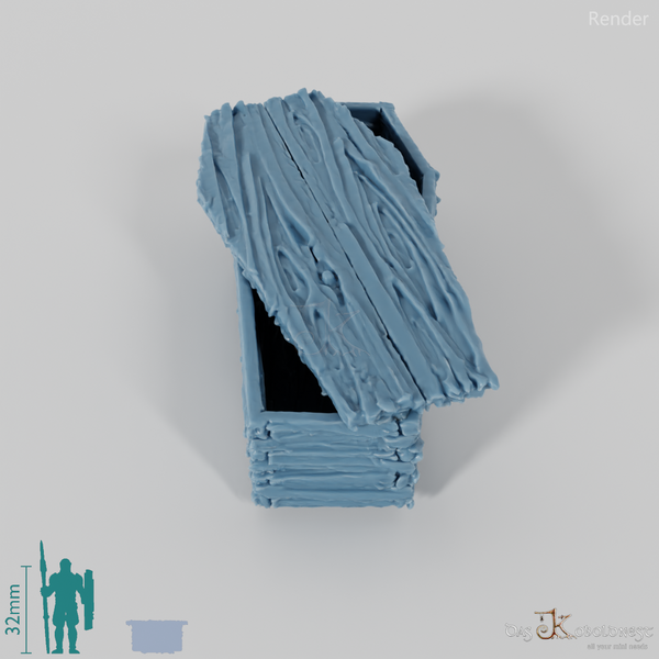 Sarg - Grober Holzsarg A3