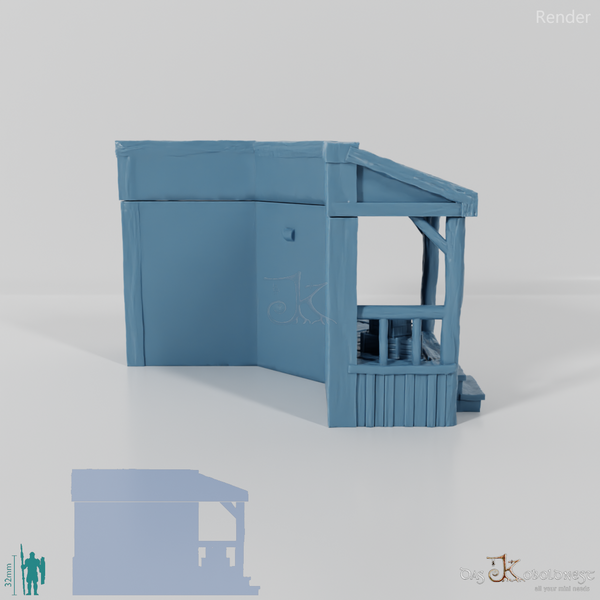 Halblinghöhlenfassade - Cowboy Haupteingang