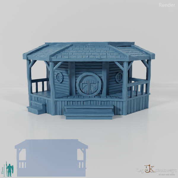 Halblinghöhlenfassade - Cowboy Haupteingang